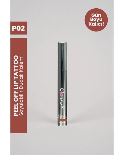 GlossUp-Soyulabilir Dudak Kalemi - Peel-Off Lip Tattoo