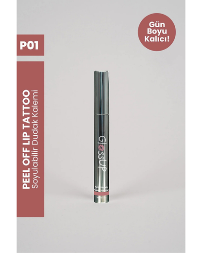 GlossUp-Soyulabilir Dudak Kalemi - Peel-Off Lip Tattoo